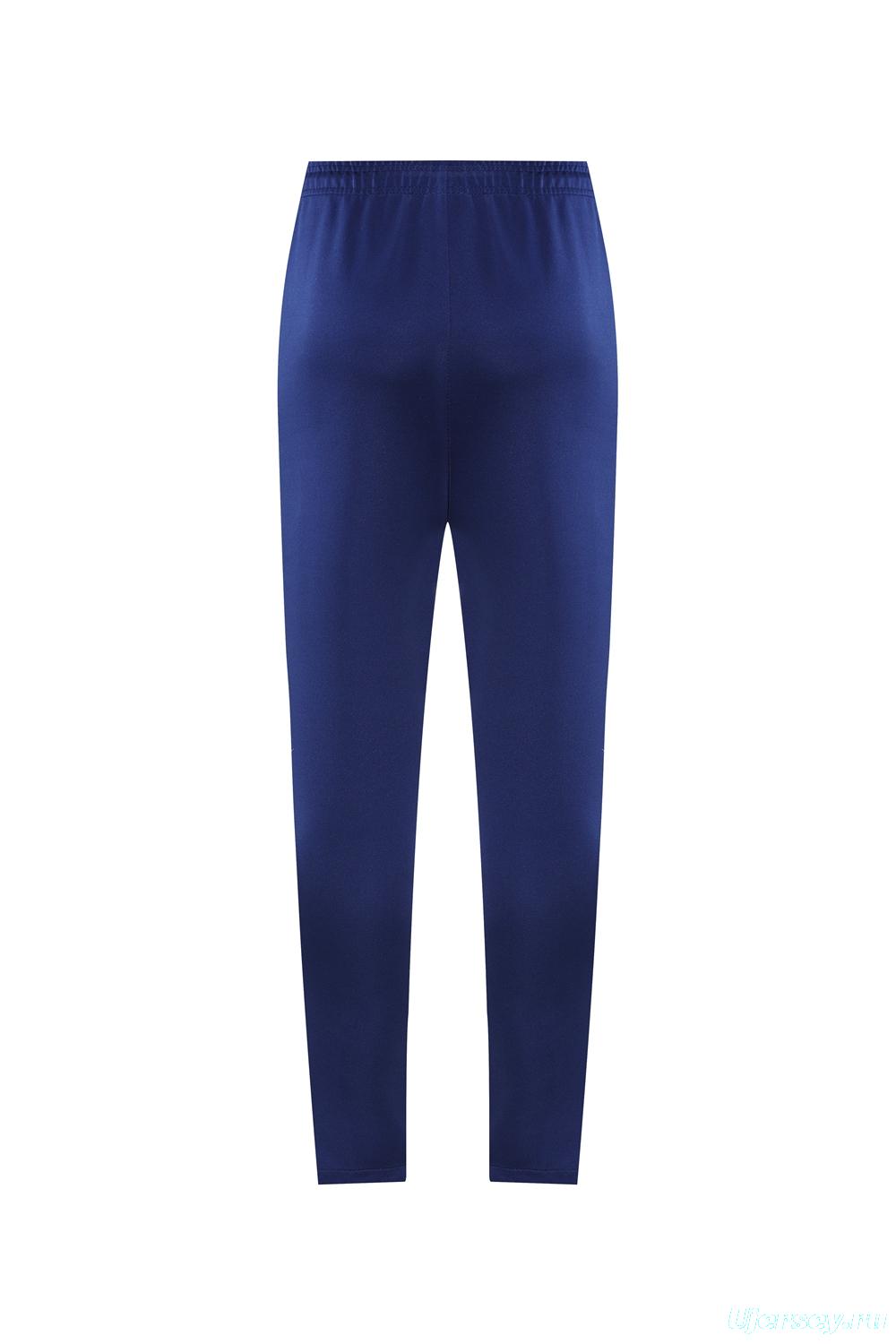 2025 Nike Grey/Navy Full Hoodie Zipper Jacket +Long Pants