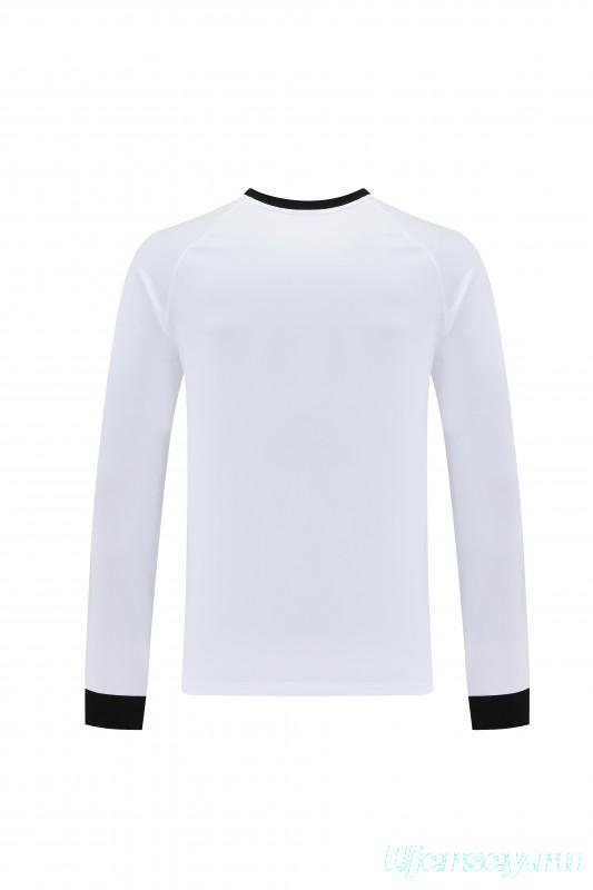 2025 Adidas Originals Long Sleeve T-Shirt Collection - Navy/White/Black with 3-Stripes