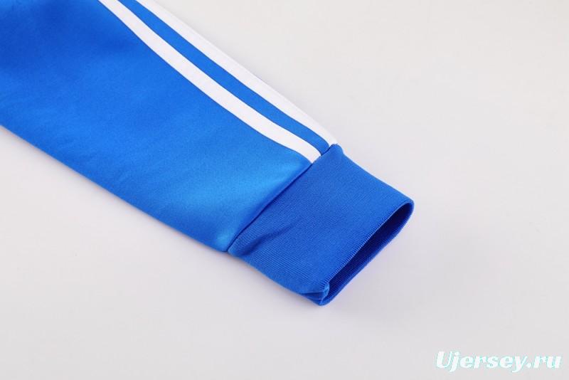 25/26 Manchester United Blue Full Zipper Jacket +Long Pants