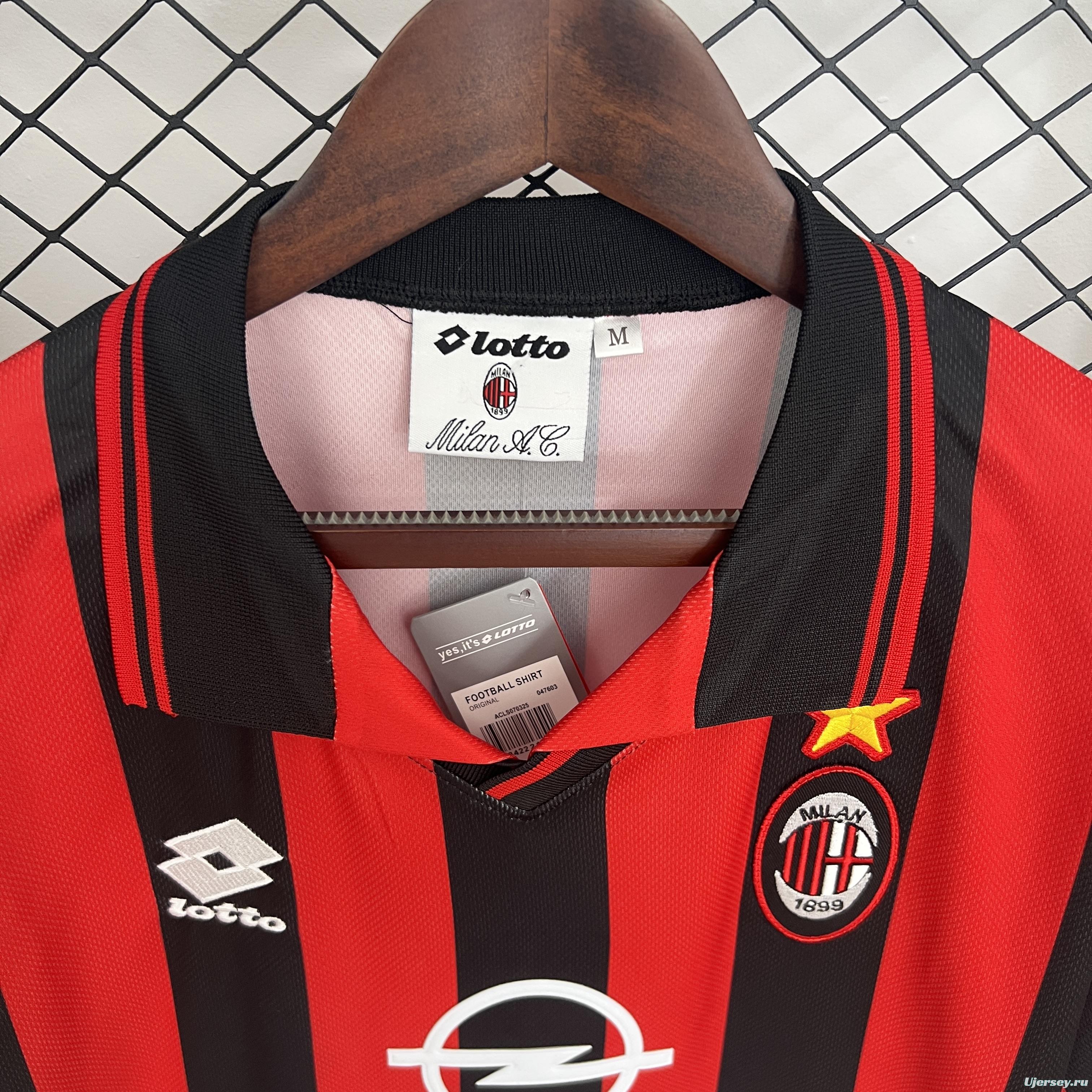97/98 Retro AC Milan Home Jersey
