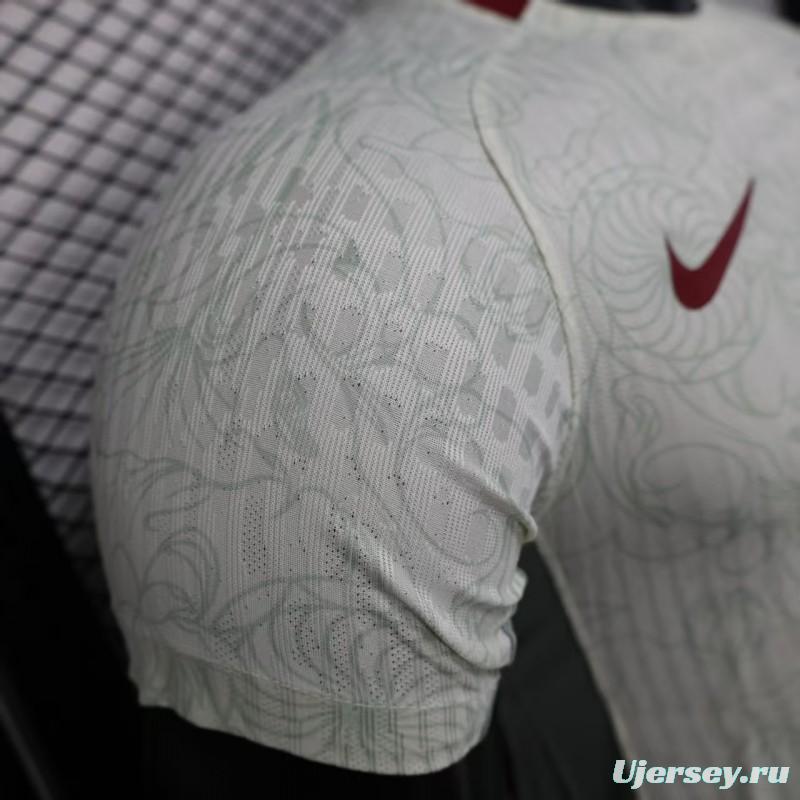 Player Version 2025 China Away WHITE  Jersey