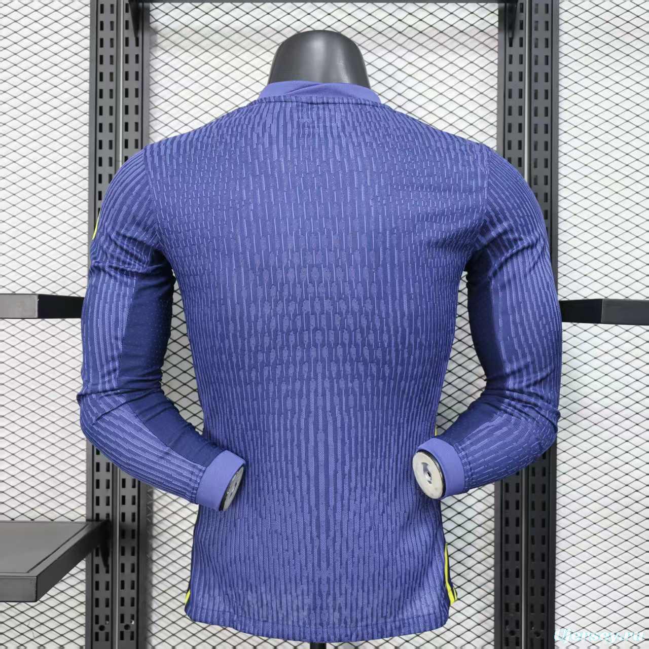 Player Version 25/26 Atletico Madrid Away Blue Long Sleeve Jersey