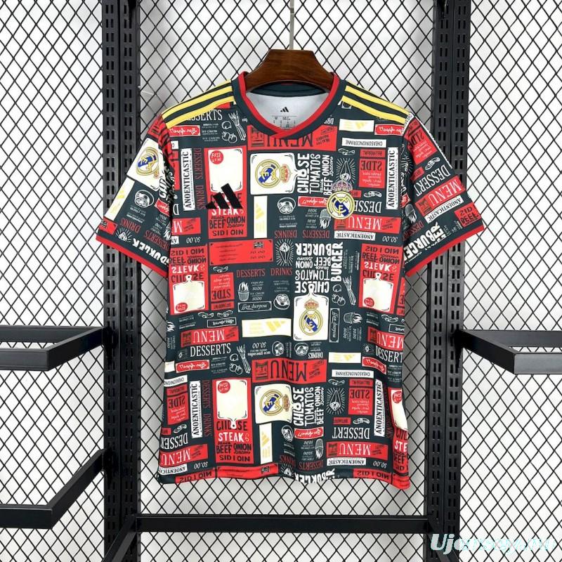 2025/26 Real Madrid Doodle Board Jersey