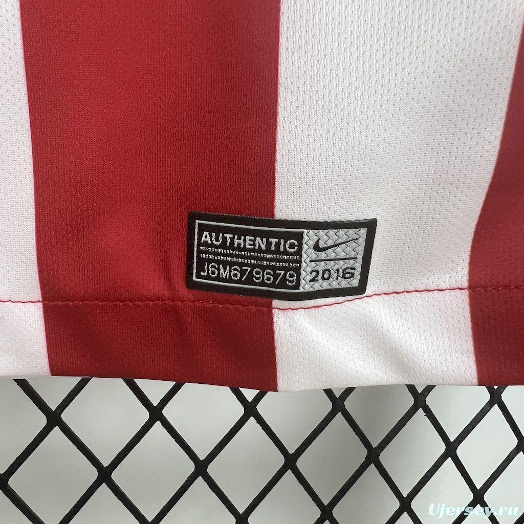 Retro 2016/17 Atletico Madrid Home Jersey