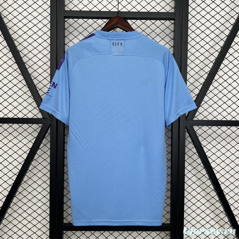 19/20 Retro Manchester City Home Jersey