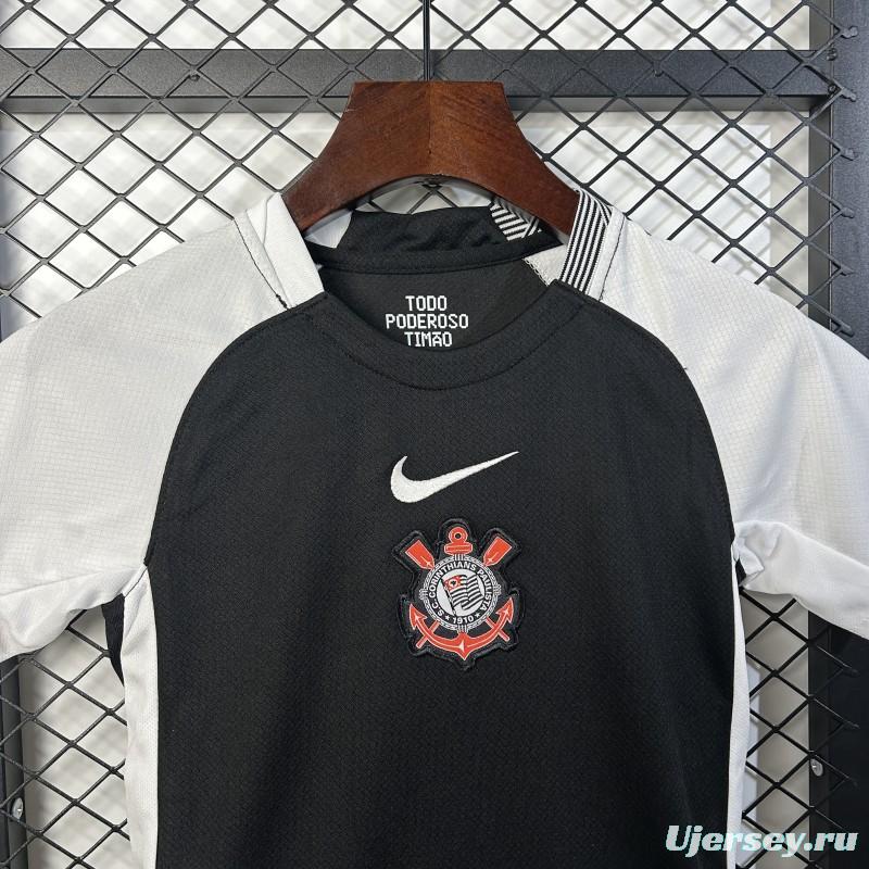 25/26 Kids Corinthians Home Size 16-28 Jersey