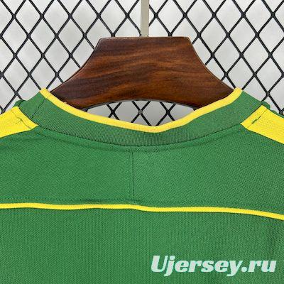 Retro 1998 Brazil Goalkeeper Green Jersey