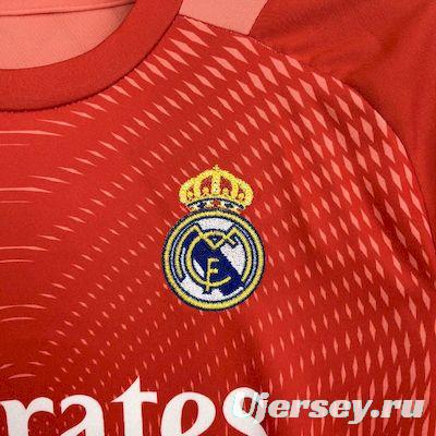 2025/26 Kids Real Madrid Orange Color Goalkeeper Red Jersey