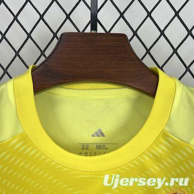 2025/26 Kids Real Madrid Yellow Goalkeeper Kit