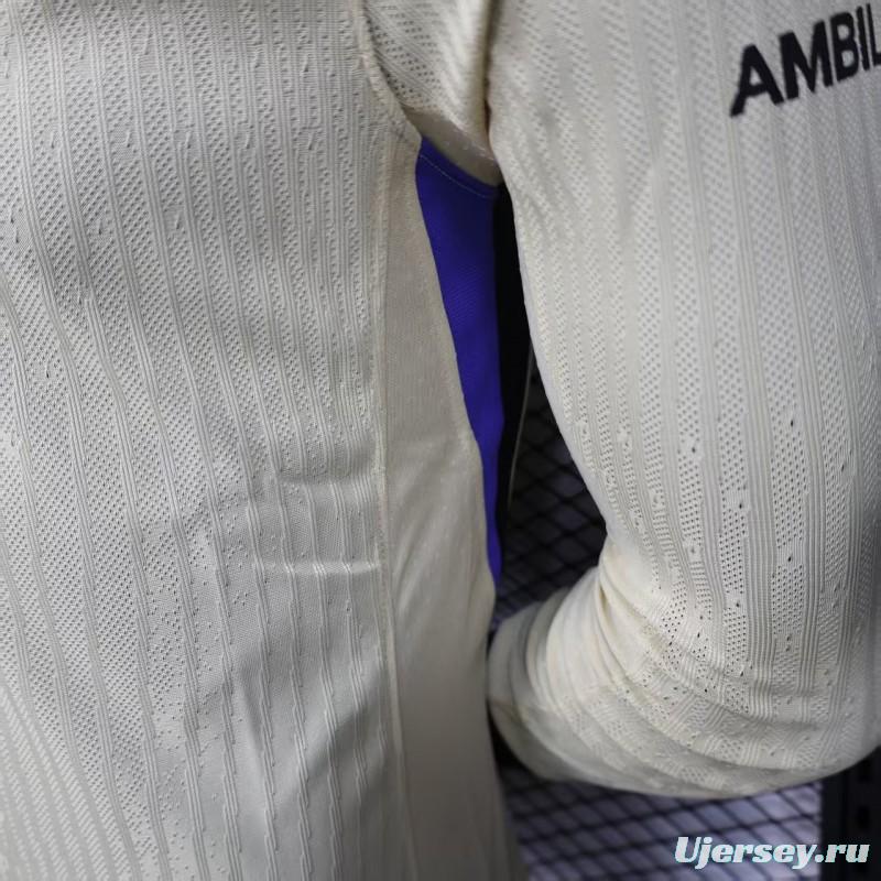 Player Version 25/26 Barcelona  Away Long Sleeve Jersey