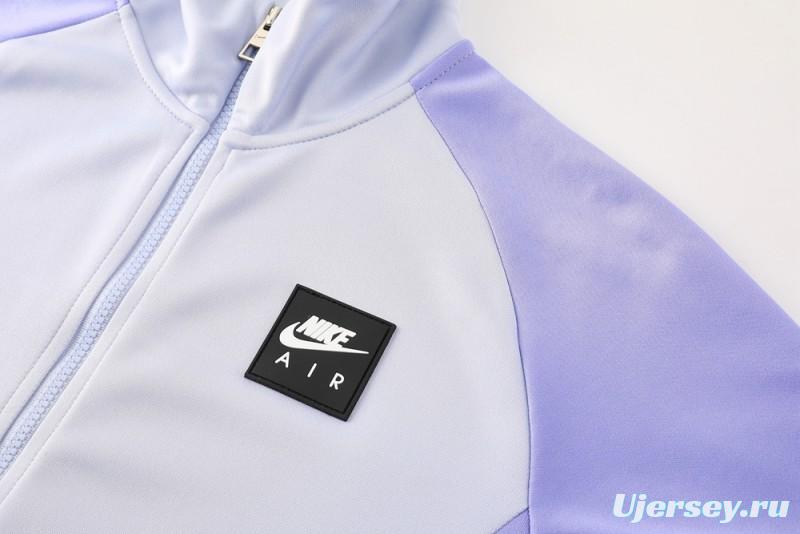 2025 NIKE Purple Full Zipper Jacket + Long Pants
