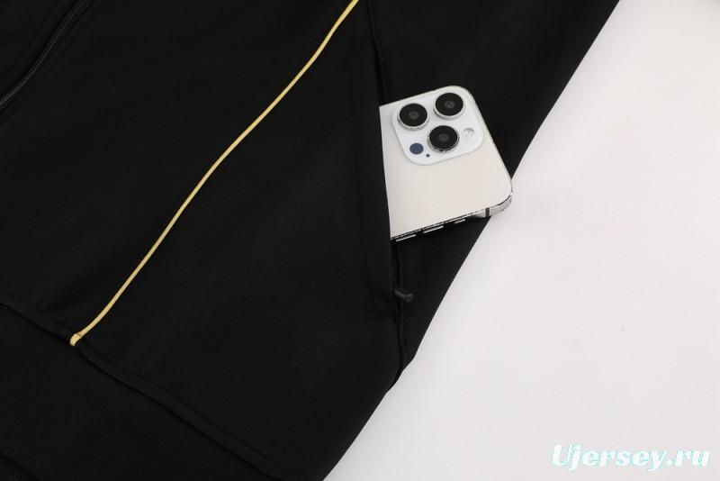 25/26 Arsenal Black Full Zipper Jacket + Long Pants