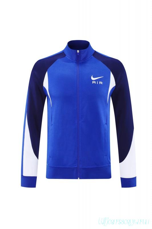 2025 NIKE Blue/Navy Full Zipper Jacket + Long Pants