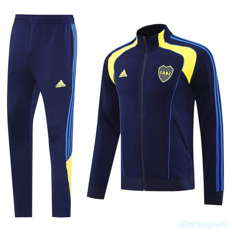 25/26 Boca Juniors Navy Full Zipper Jacket + Long Pants