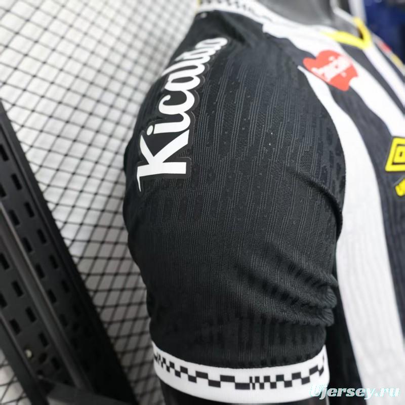 Player Version 25/26 Santos Away Jersey With Full Sponsors