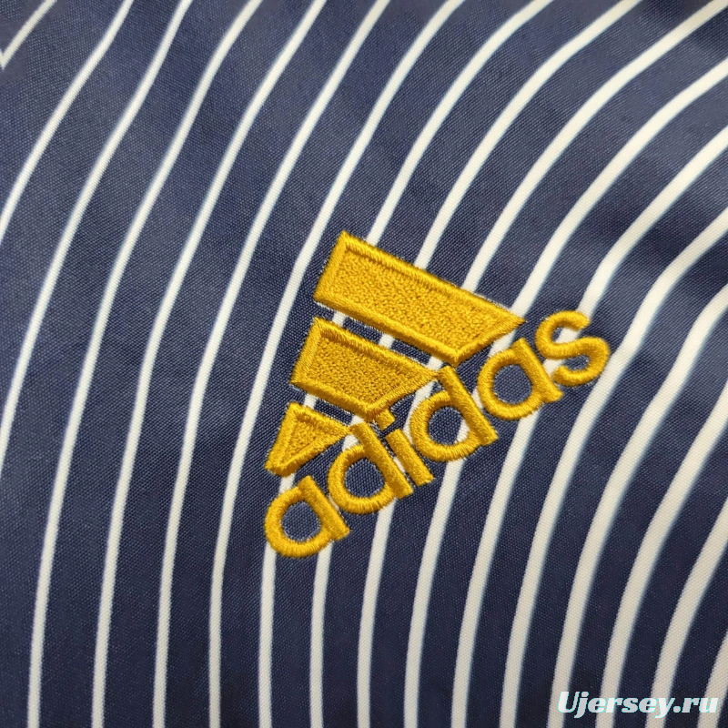 2025 France Jacket Blue/White Stripe Windbreaker