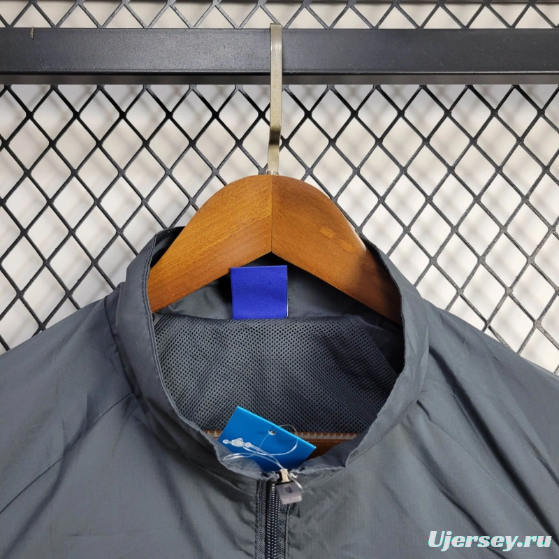 25/26 Real Madrid Jacket Grey Windbreaker