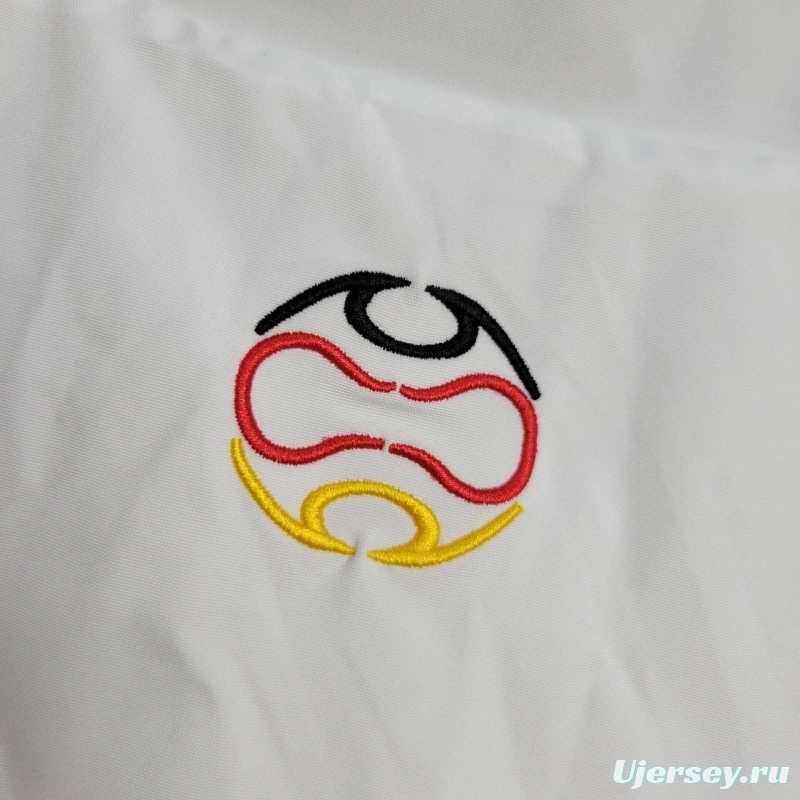 2025 Germany Jacket White/Red Windbreaker