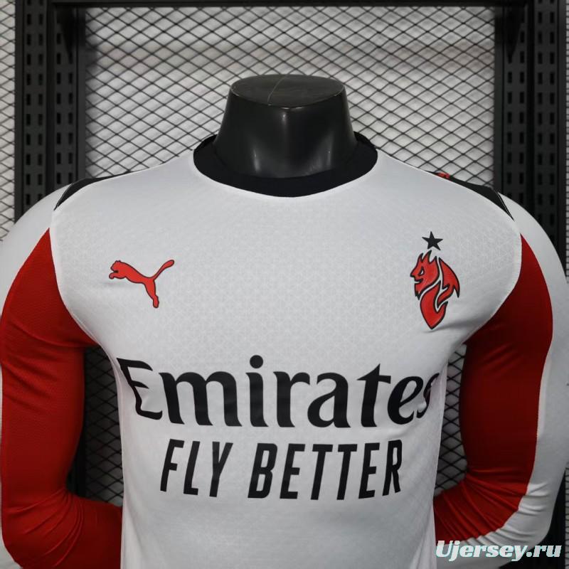 Player Version 25/26 AC Milan Away Long Sleeve Jersey