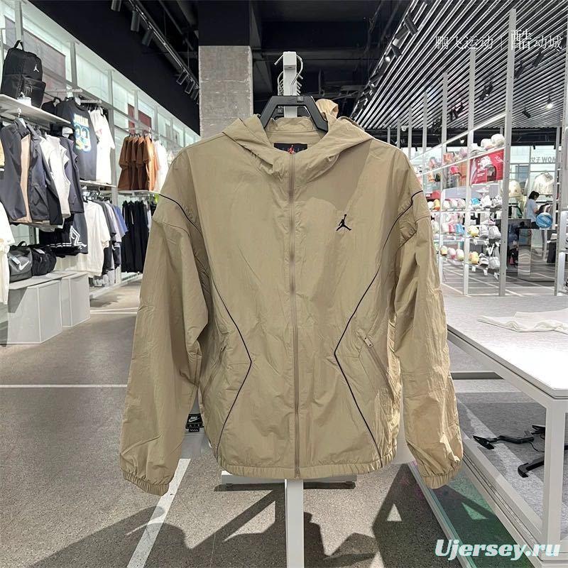 2025 NIKE Air Jordan Black Hoodie Windbreaker