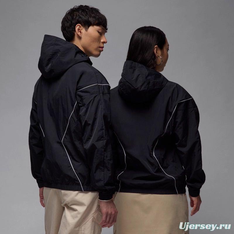 2025 NIKE Air Jordan Black Hoodie Windbreaker