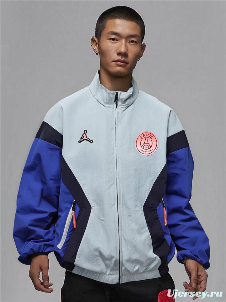 25/26 PSG Retro Color Block Track Jacket Set - Blue/Black/Pink Collection Windbreaker 3 Colors