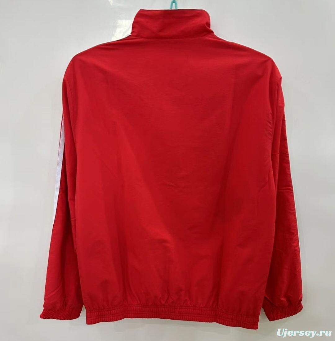 25/26 Liverpool Red/White Reversible Windbreaker