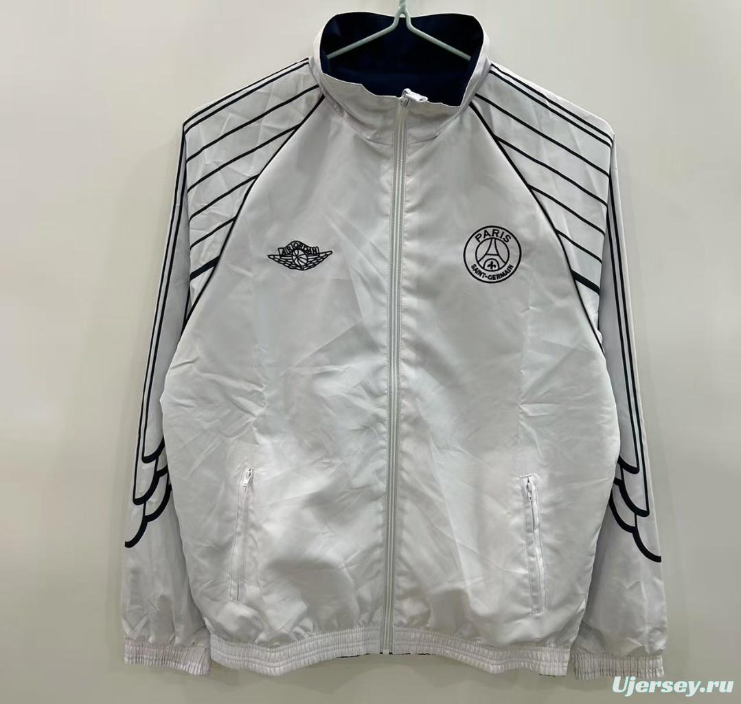 25/26 PSG Reversible White/Navy  Windbreaker