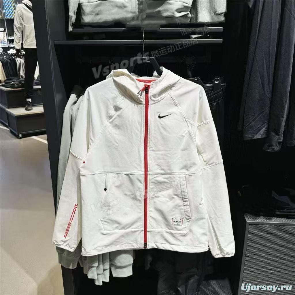 2025 NIKE White/Black Casual Jacket Windbreaker - 2 Colors
