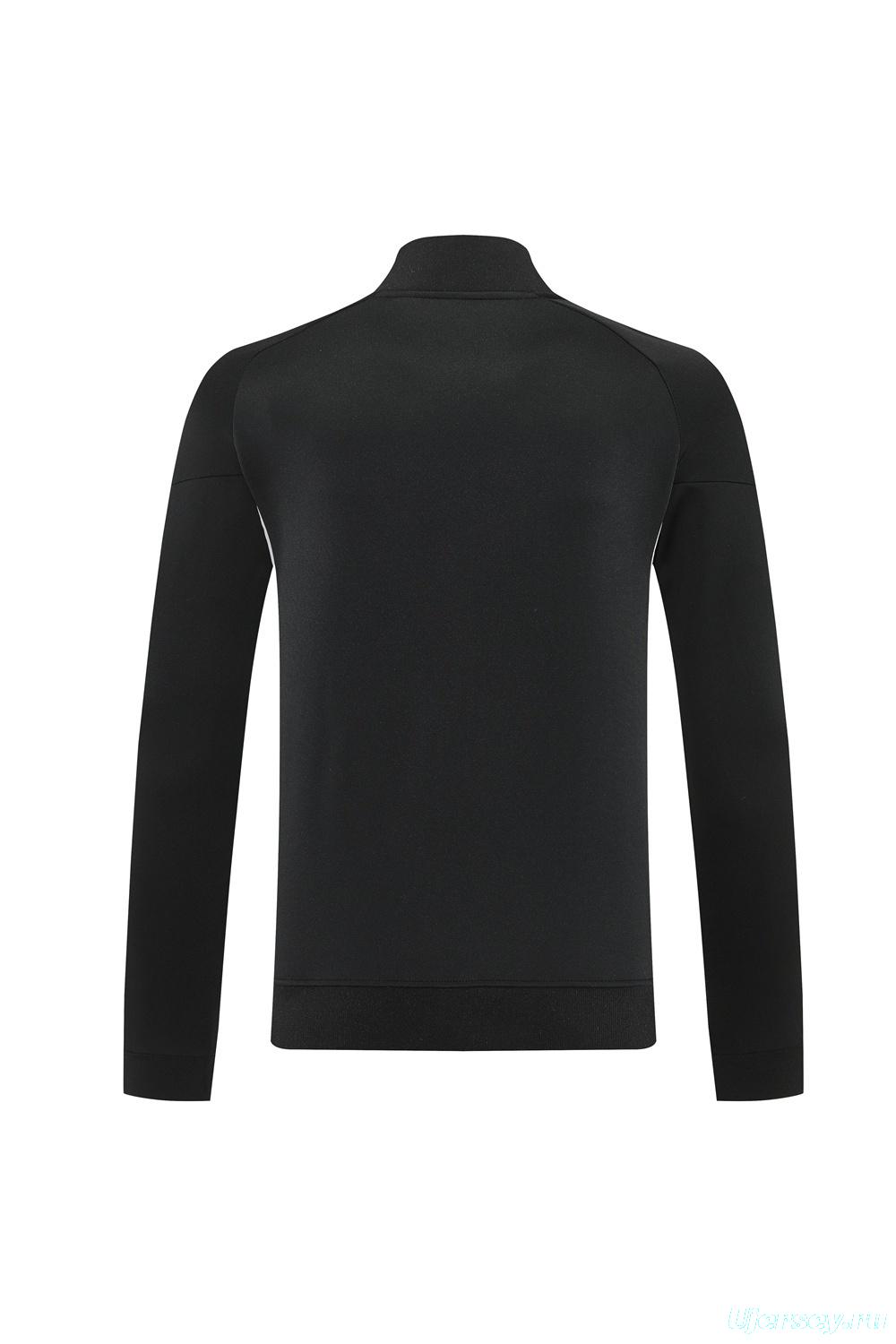 2025 Adidas Black Full Zipper Jacket + Long Pants