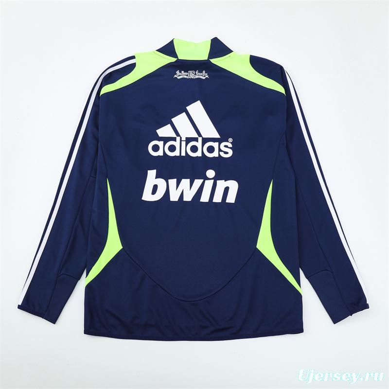 Retro 12/13 Real Madrid Royal Blue Half Zipper Jacket