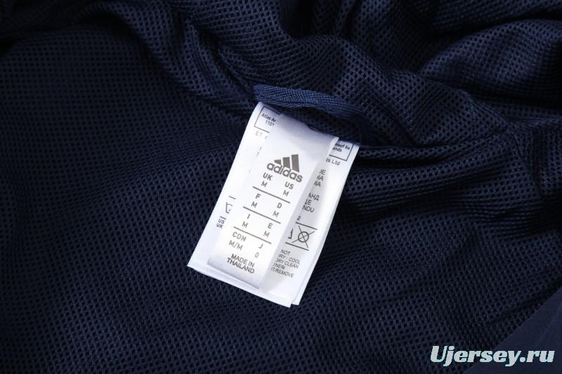 25/26 Adidas Navy Hoodie Full Zipper Jacket + Long Pants
