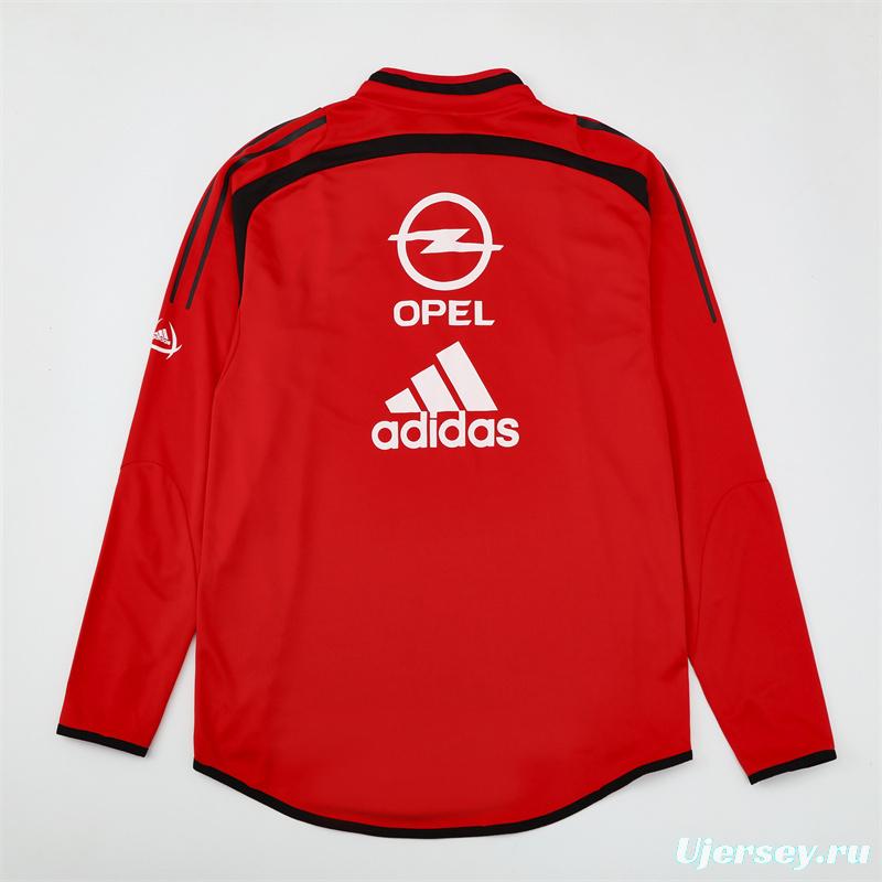 Retro 04/05 AC Milan Red Half Zipper Jacket