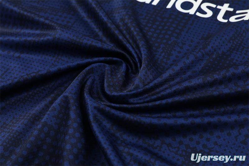 25/26 Olympique de Marseille Royal Blue Camouflage with XS Short Sleeve+Soccer Shorts