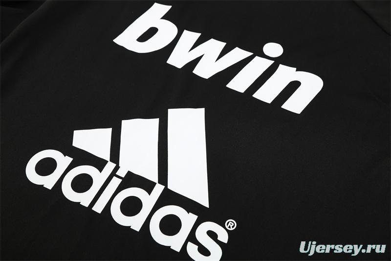 Retro 11/12 Real Madrid Black Half Zipper Jacket