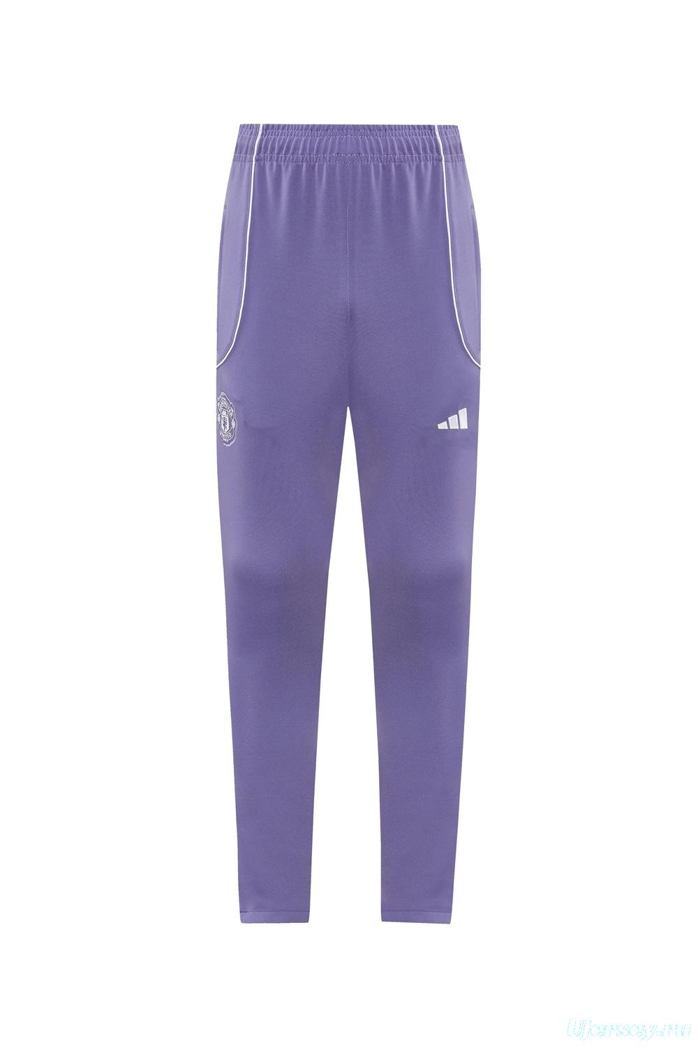 2025 Adidas Purple Full Zipper Jacket + Long Pants