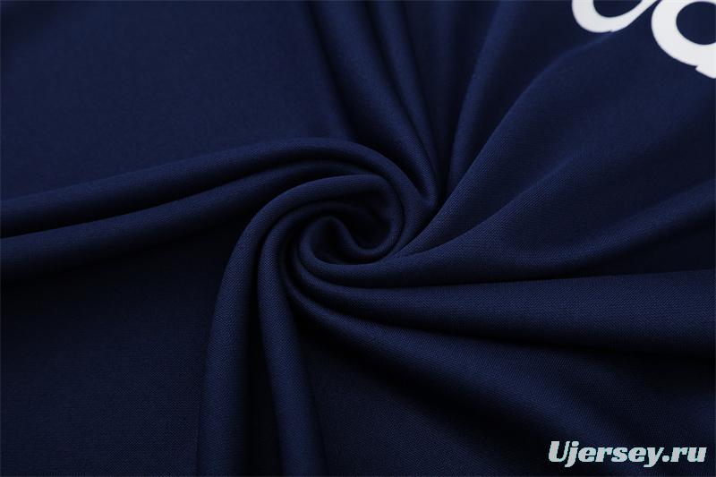 Retro 05/06 Real Madrid Royal Blue Half Zipper Jacket