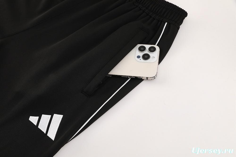 2025 Adidas Black Full Zipper Jacket + Long Pants