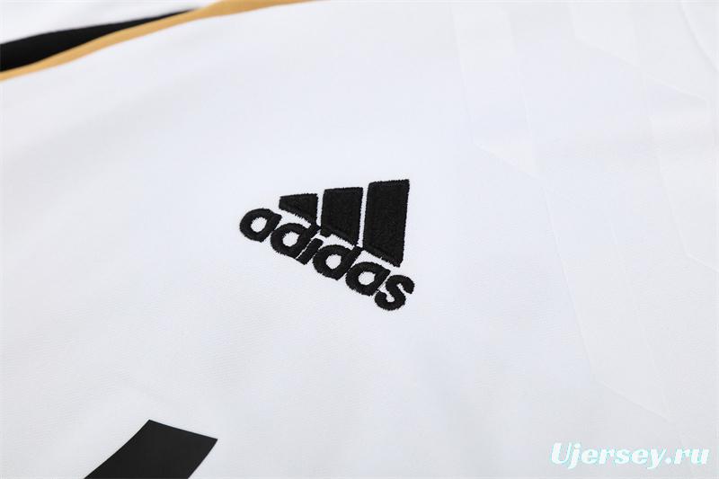 Retro 11/12 Real Madrid White Half Zipper Jacket+Long Pants