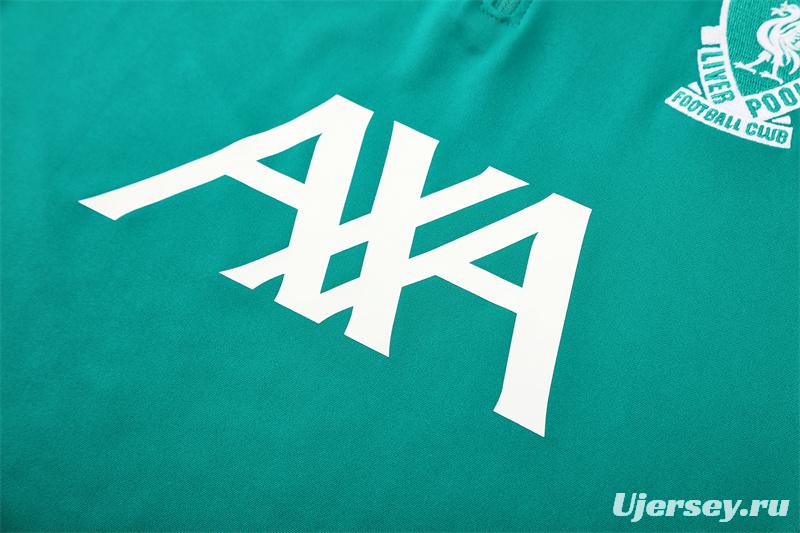 25/26 Liverpool Green Half Zipper Jacket+Long Pants