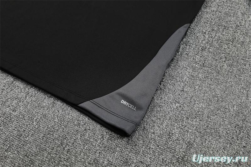 25/26 Manchester City Black Half Zipper Jacket+Long Pants