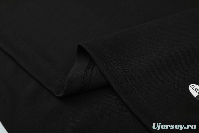 Retro 04/05 Real Madrid Black Half Zipper Jacket