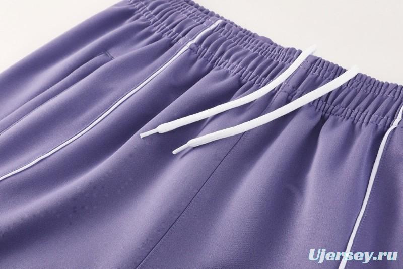 2025 Adidas Purple Full Zipper Jacket + Long Pants