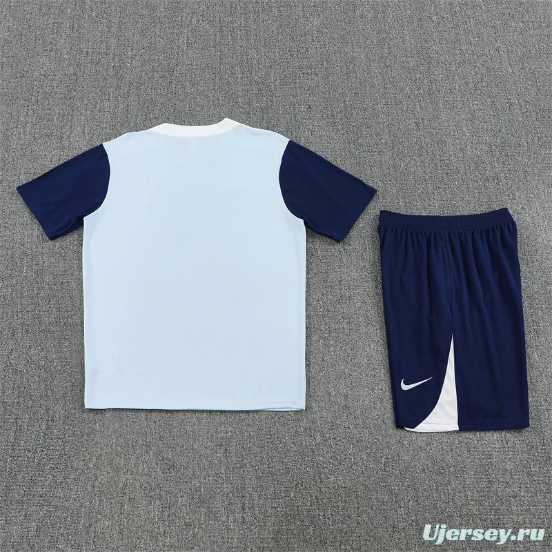 25/26 Tottenham Hotspur Grey with XS Short Sleeve+Soccer Shorts