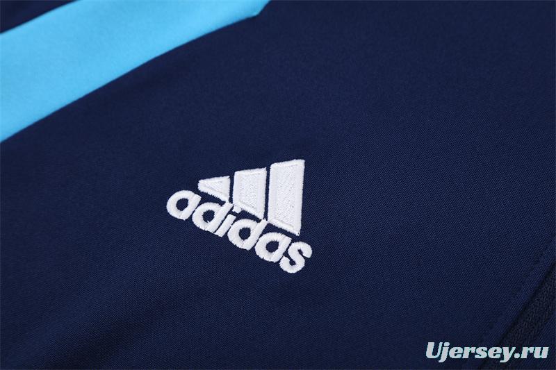 Retro 05/06 Real Madrid Royal Blue Half Zipper Jacket