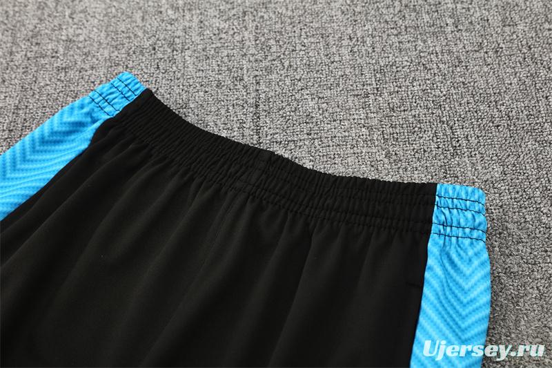 25/26 Napoli Black Grey Camouflage Half Zipper Jacket+Long Pants