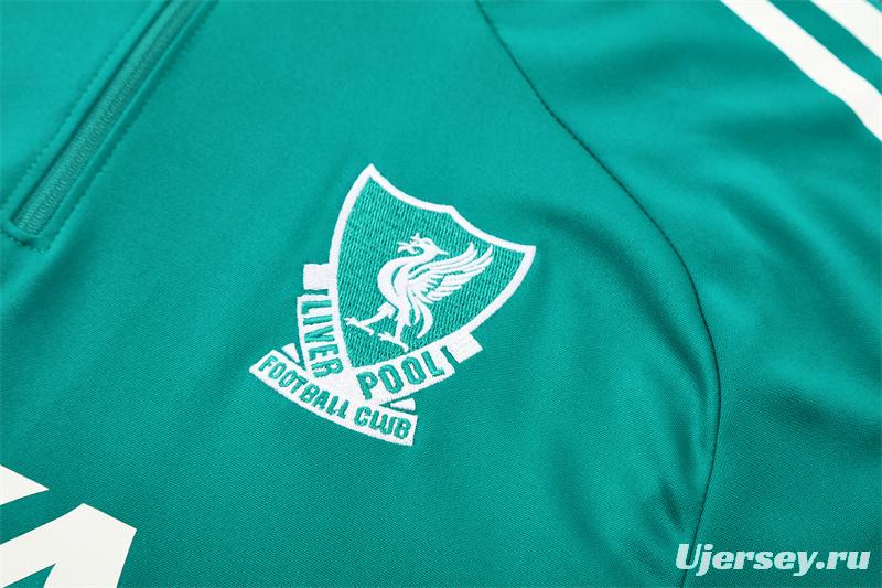 25/26 Liverpool Green Half Zipper Jacket+Long Pants