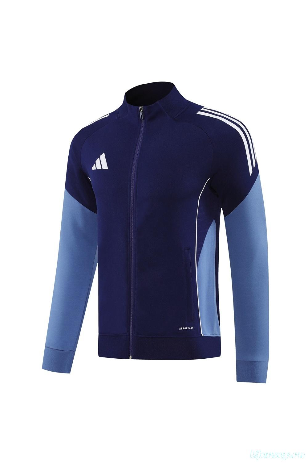 2025 Adidas Navy Full Zipper Jacket + Long Pants