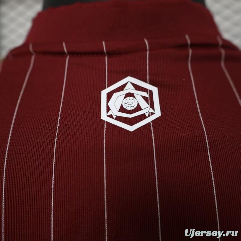 Player Version 25/26 Arsenal Wine Casual Jersey