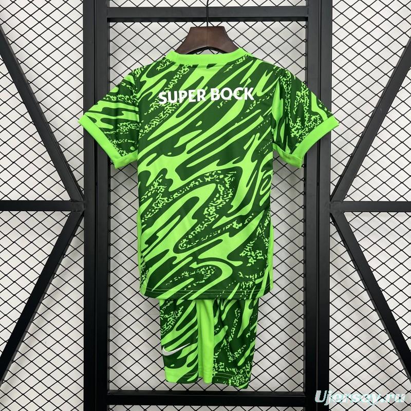 25/26 Kids Sporting Lisbon Goalkeeper Green Jersey
